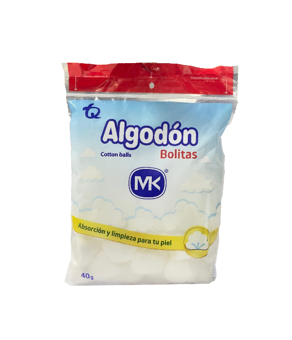 ALGODON POMOS BOLSA X 40 GR MK